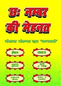 6 Number Ki Mehnat book cover Maulana Muhammad Saad Kandhlavi Hindi paperback Nasir Book Depot