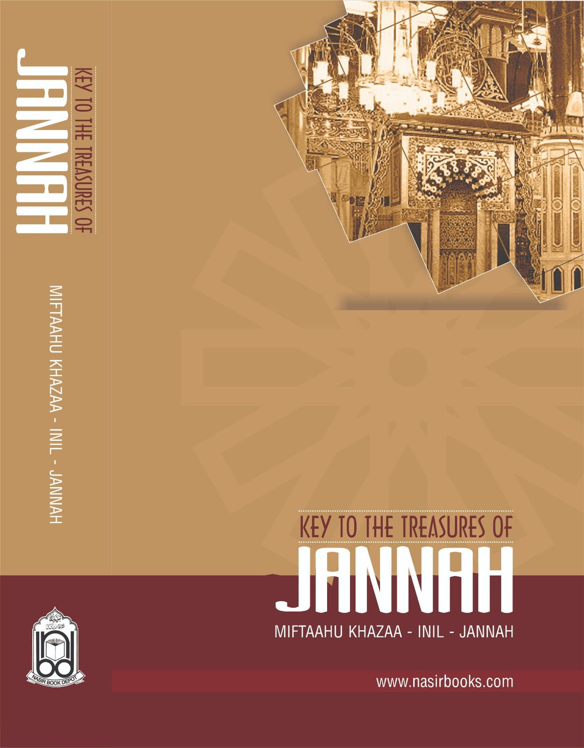 "Key To The Treasure Of Jannah hardcover book cover Nasir Book Depot"