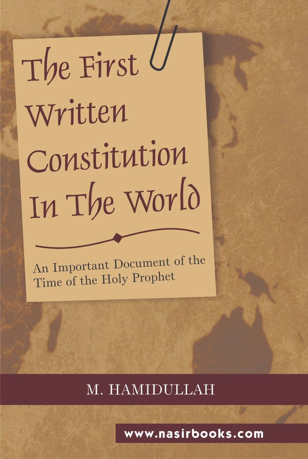"The First Written Constitution in the World book cover English edition paperback Nasir Book Depot"