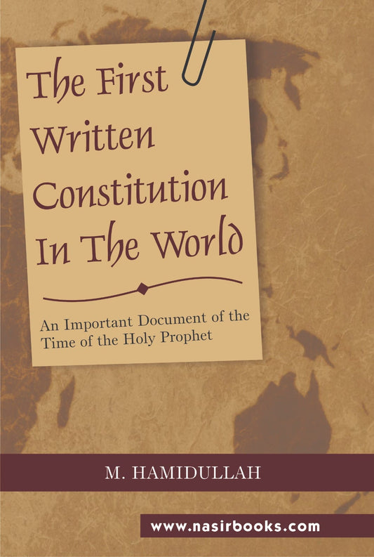 "The First Written Constitution in the World book cover English edition paperback Nasir Book Depot"